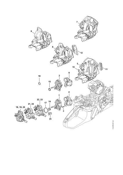 Picture of Carburetor bracket MS 362 C-M