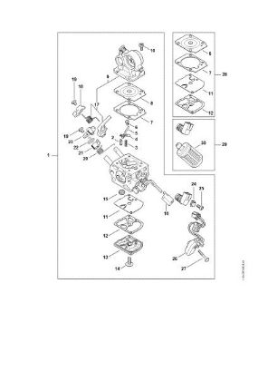 Picture of Carburetor C1Q-S235, C1Q-100357 (14.2017) MS 362 C-MQ