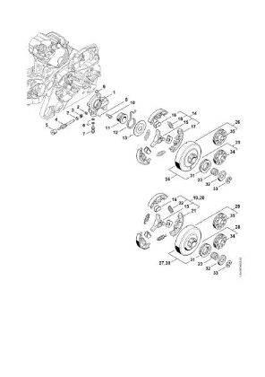 Picture of Oil pump, Clutch MS 362 C-MQ