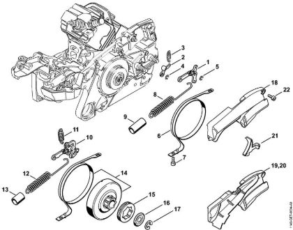 Chain brake Gasoline chain saws (MS) MS 362-VW Stihl