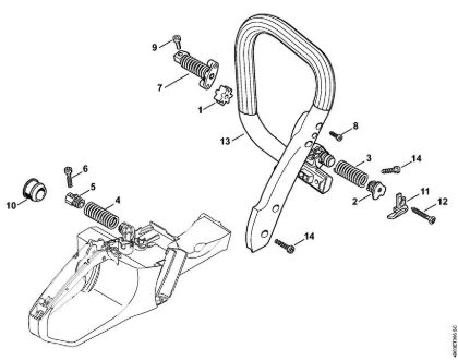 AV system, Handlebar Gasoline chain saws (MS) MS 391 Stihl