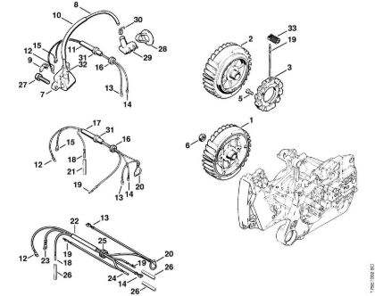 Ignition system Gasoline chain saws (MS) MS 440-W Stihl