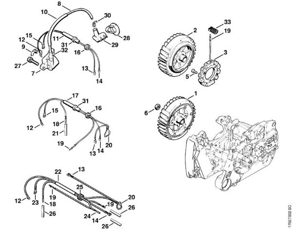 Ignition system Gasoline chain saws (MS) MS 440-W Stihl