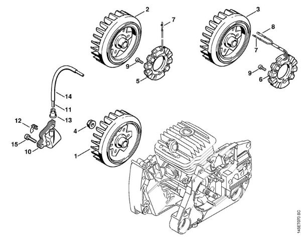 Ignition system Gasoline chain saws (MS) MS 460-D Stihl