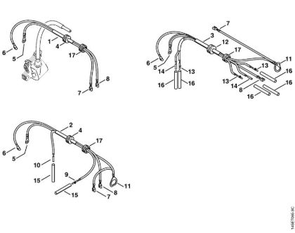 Wiring harness Gasoline chain saws (MS) MS 460-D Stihl