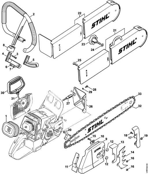 Conversion kit rescue saw (27.2000), (31.2005), (15.2007) Gasoline chain saws (MS) MS 460-W Stihl