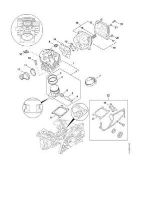 Picture of Cylinder, Muffler MS 462 C-M
