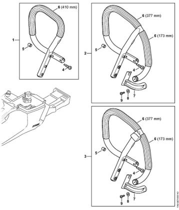 Handlebar Gasoline chain saws (MS) MS 462 C-M Stihl