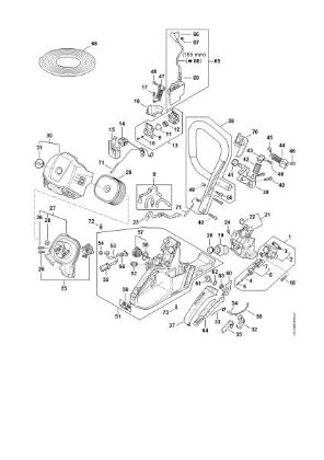 Picture of Handle heating, Fuel injection system, Tank housing, Handlebar MS 500i-W MS 500i-W