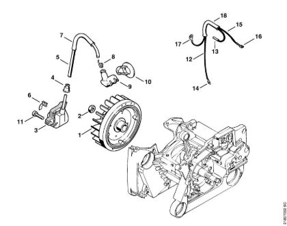 Ignition system Gasoline chain saws (MS) MS 650 Magnum BR Stihl