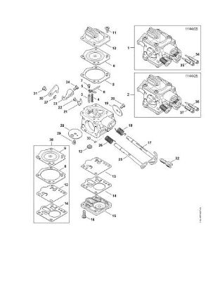 Picture of Carburetor 1144/05, 1144/25 MS 651