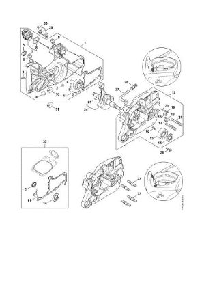 Picture of Crankcase MS 651