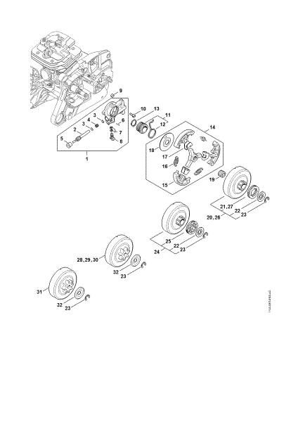 Picture of Oil pump, Clutch MS 651