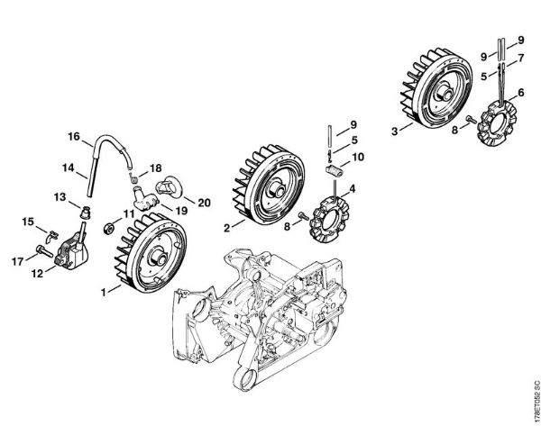 Ignition system Gasoline chain saws (MS) MS 660-Magnum Stihl
