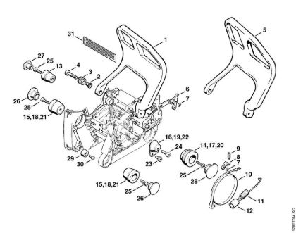 AV system Gasoline chain saws (MS) MS 660-W Stihl