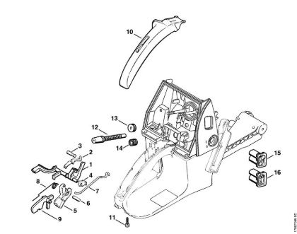 Throttle control Gasoline chain saws (MS) MS 660-W Stihl