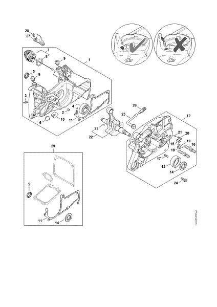 Picture of Crankcase MS 661 C-M