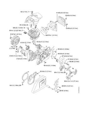 Picture of Tightening torques MS 661 C-M
