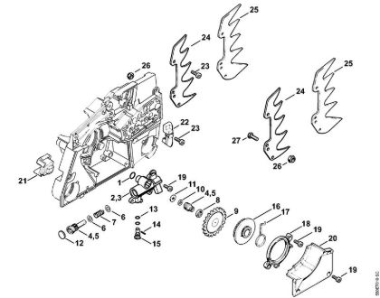 Oil pump Gasoline chain saws (MS) MS 780-R Stihl