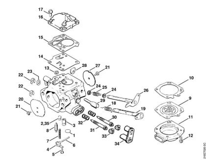 Carburetor HT-12 (09.2009) Gasoline chain saws (MS) MS 880-R Stihl