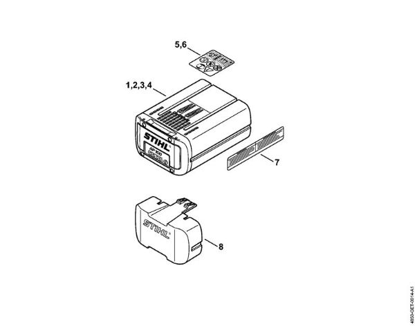 Battery Batteries (AK, AP, AR, AS, PS) AP 100 Stihl