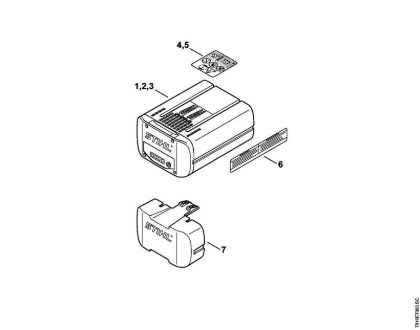 Battery Batteries (AK, AP, AR, AS, PS) AP 180 Stihl