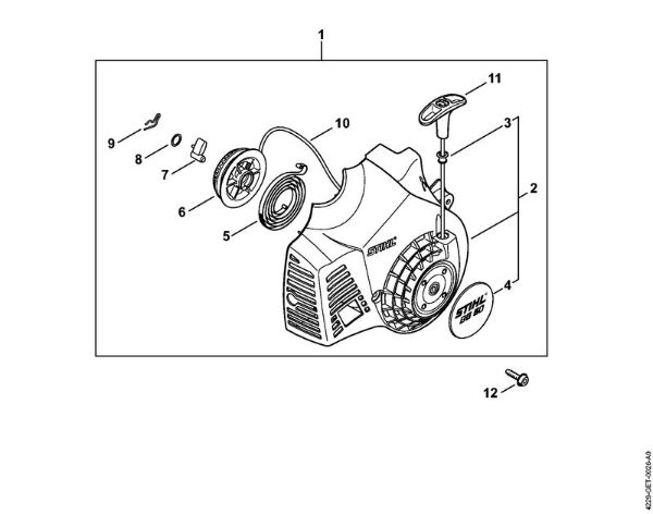 Rewind starter Blowers (BG, BR) BG 50 Stihl