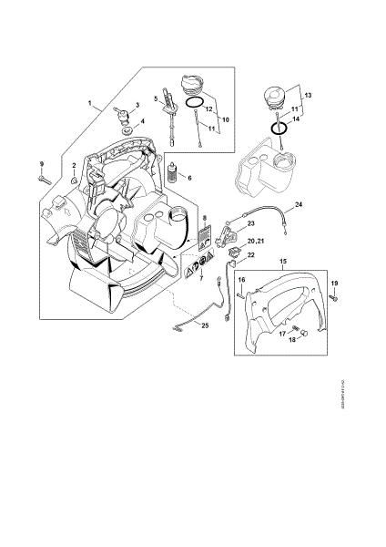 Picture of Fan housing, inside (04.2001), (45.2001), (18.2002) BG 55
