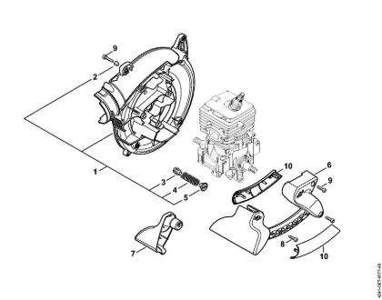 Fan housing, inside Blowers (BG, BR) BG 86 Stihl