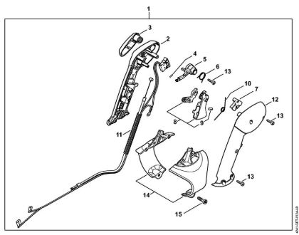 Control handle Blowers (BG, BR) BR 200 Stihl