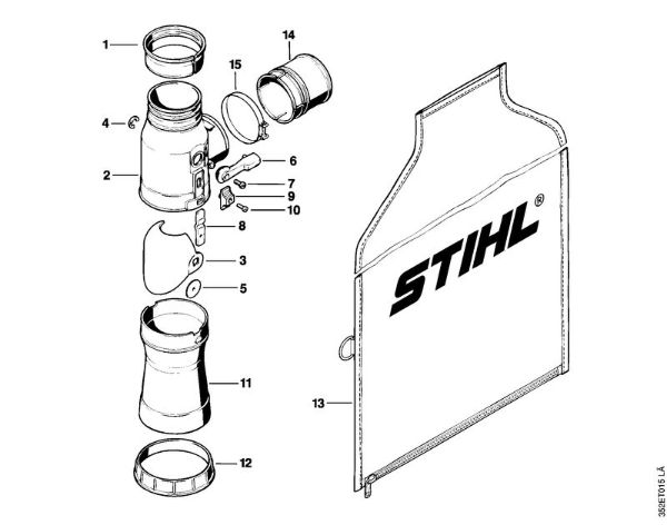 Vacuum attachment Blowers (BG, BR) BR 420 C Stihl