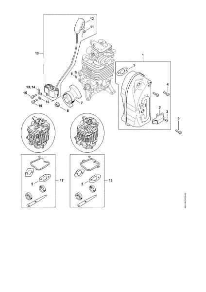 Picture of Muffler, Ignition system BR 500
