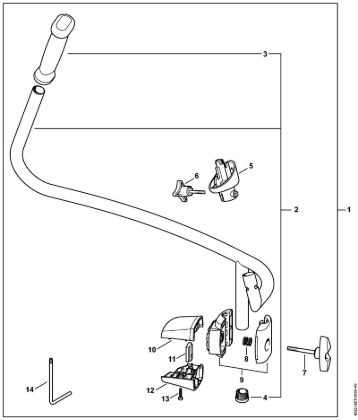 Bike handle Blowers (BG, BR) BR 550 Stihl