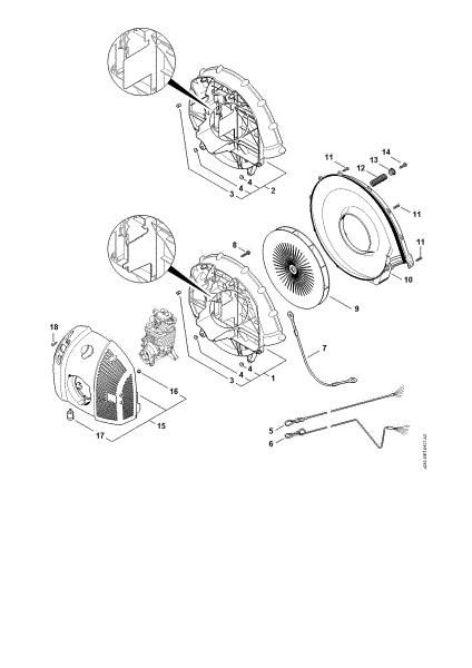 Picture of Fan housing, Shroud BR 550