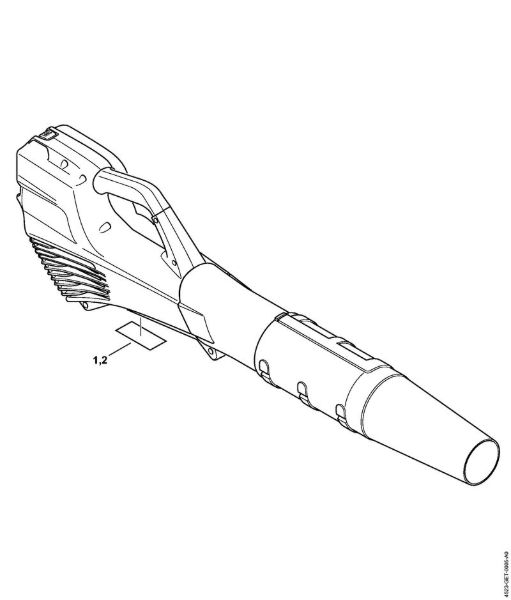 Serial number Cordless blowers (BGA) BGA 56 Stihl