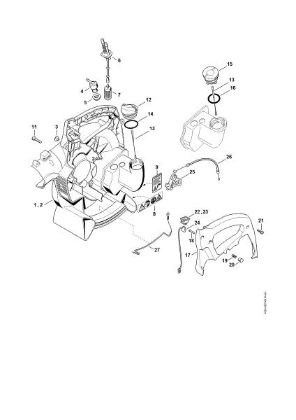 Picture of Fan housing inside SH 55 (04.2001), (45.2001), (18.2002) SH 55 C Z KAT