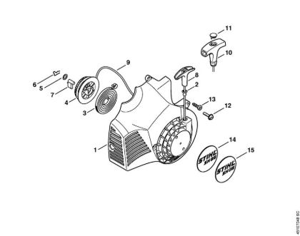 Rewind starter Vacuum shredders (SH) SH 85 Stihl
