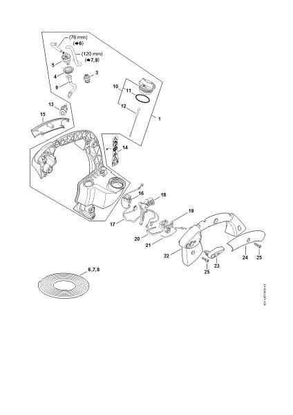 Picture of Handle frame SH 86 SH 86 C-E D
