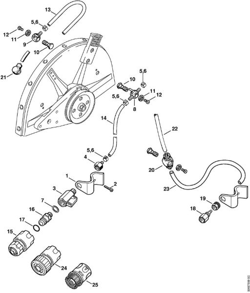 Water attachment Cut-off machines (TS) TS 360 Stihl