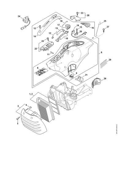 Picture of Air filter, Shroud TS 420-A