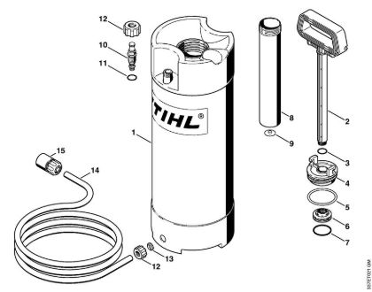 Pressurized water tank (28.2010) Cut-off machines (TS) TS 420-A Stihl