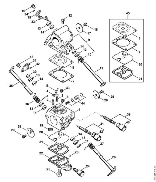 Carburetor Cut-off machines (TS) TS 440-A Stihl