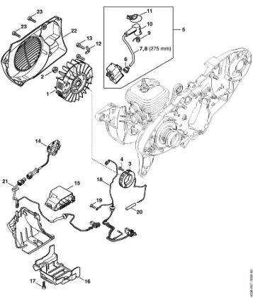 Ignition system, Electronic water control Cut-off machines (TS) TS 440-A Stihl