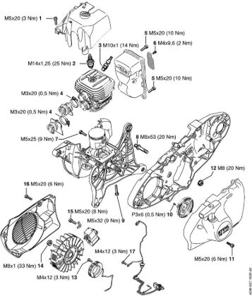 Tightening torques Cut-off machines (TS) TS 440-A Stihl