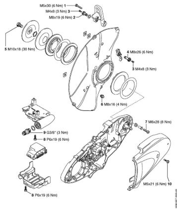 Tightening torques Cut-off machines (TS) TS 440-A Stihl
