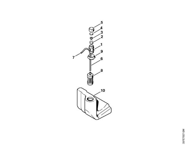 Tank vent    1 44 493 244 (47.1999) Cut-off machines (TS) TS 460 Stihl
