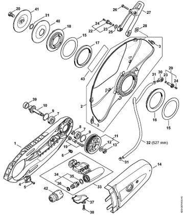 Connector, Guard Cut-off machines (TS) TS 480i-A Stihl