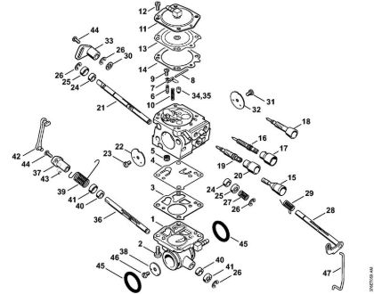 Carburetor WJ-114 Cut-off machines (TS) TS 700 Stihl