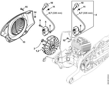 Ignition system Cut-off machines (TS) TS 700 Stihl