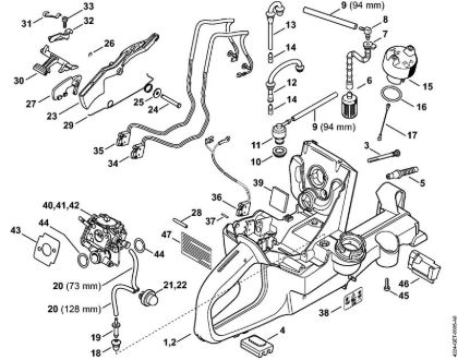 Tank housing Cut-off machines (TS) TS 700 Stihl